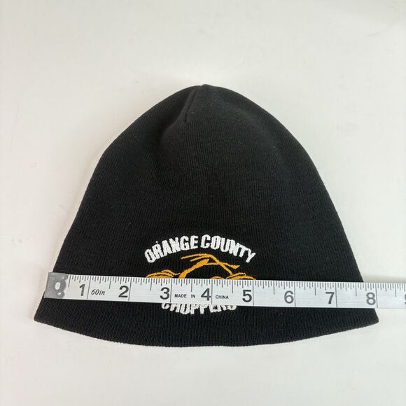 Vintage Orange County Choppers OCC Winter Beanie Hat Black OSFA Motorcycle USA - Picture 7 of 7